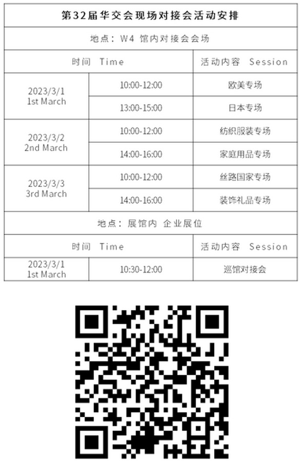 干貨來了，第32屆華交會現(xiàn)場對接會采購清單完整版