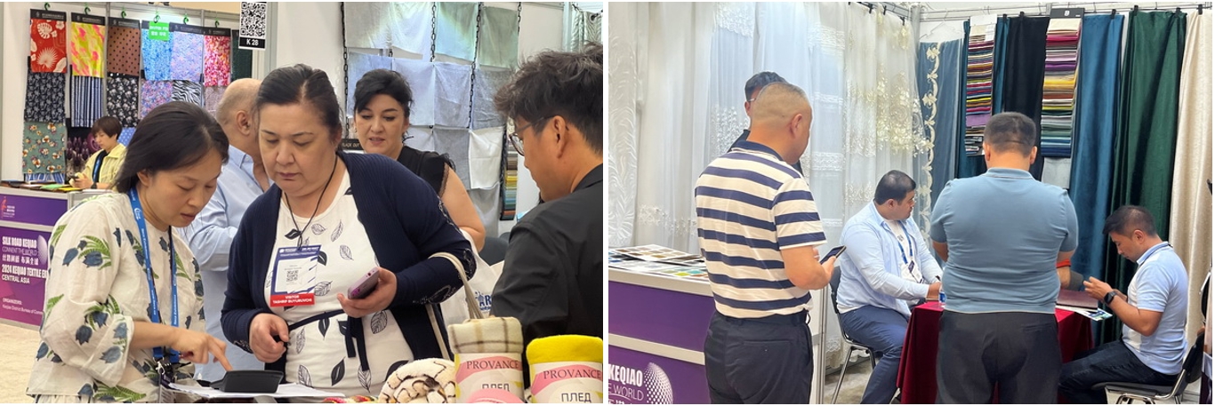 46家企業(yè)組團(tuán)參展！柯橋首個(gè)中亞紡織展在烏茲別克斯坦舉行